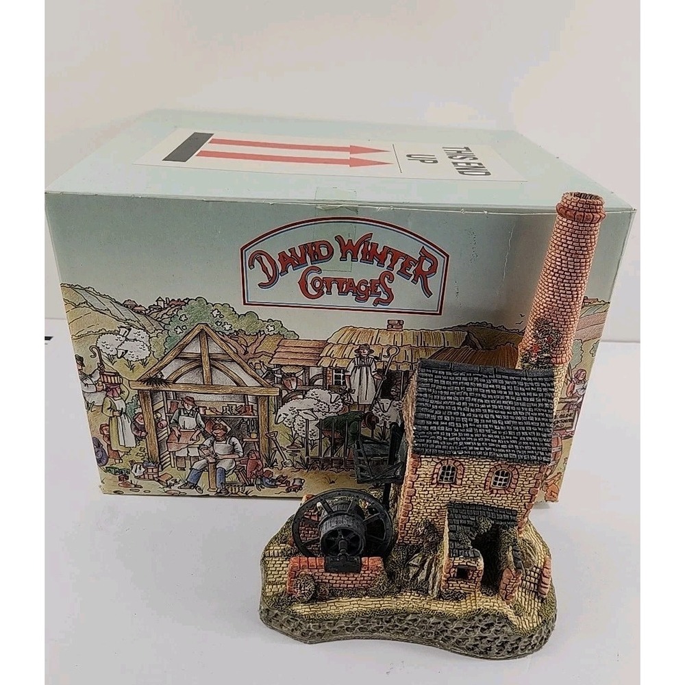 David Winter Cottages The Mill House Miniature Sculpture with Box